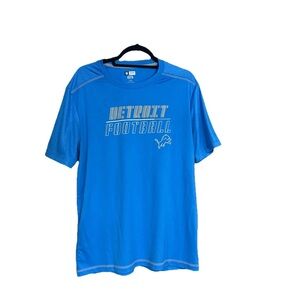 Detroit Football Blue Short Sleeve Men's Tee